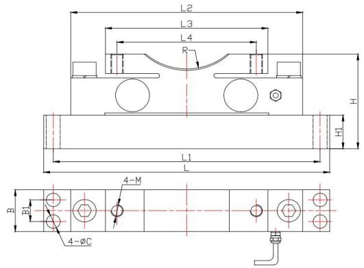 MC8607 LOAD CELL FORCE TRANSDUCER For High Temperature Weighing