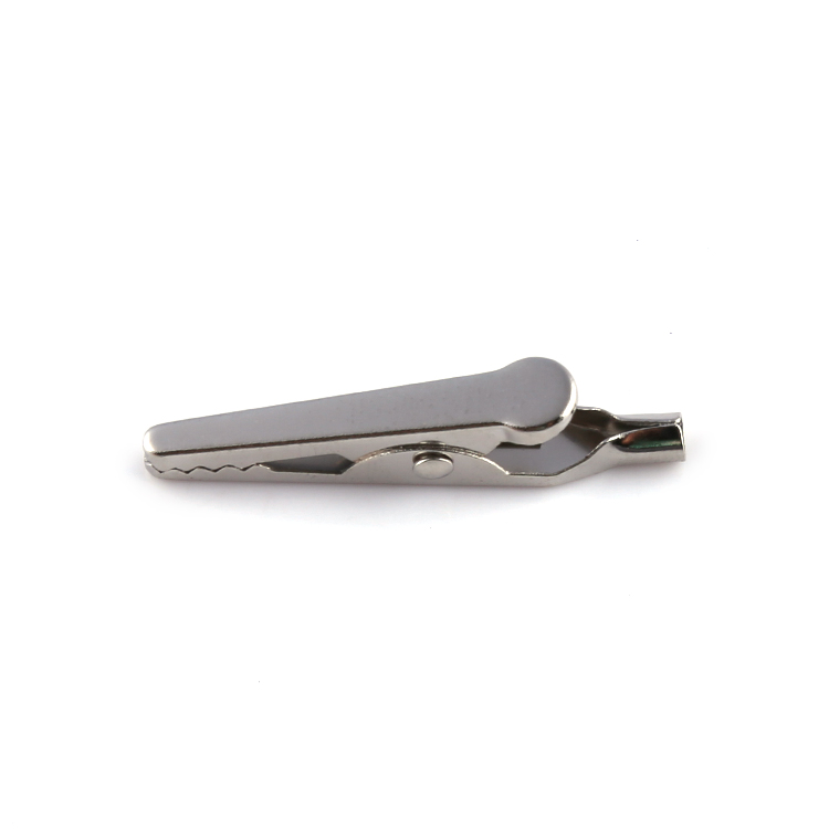 China manufacturing nickle plating 38mm longtail alligator clip