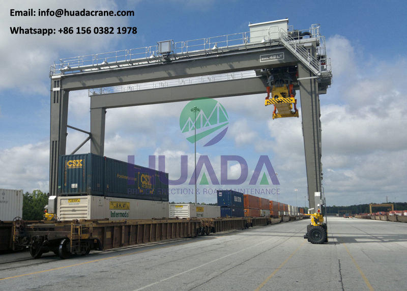 Railway tunnel heavy duty tyred type gantry crane