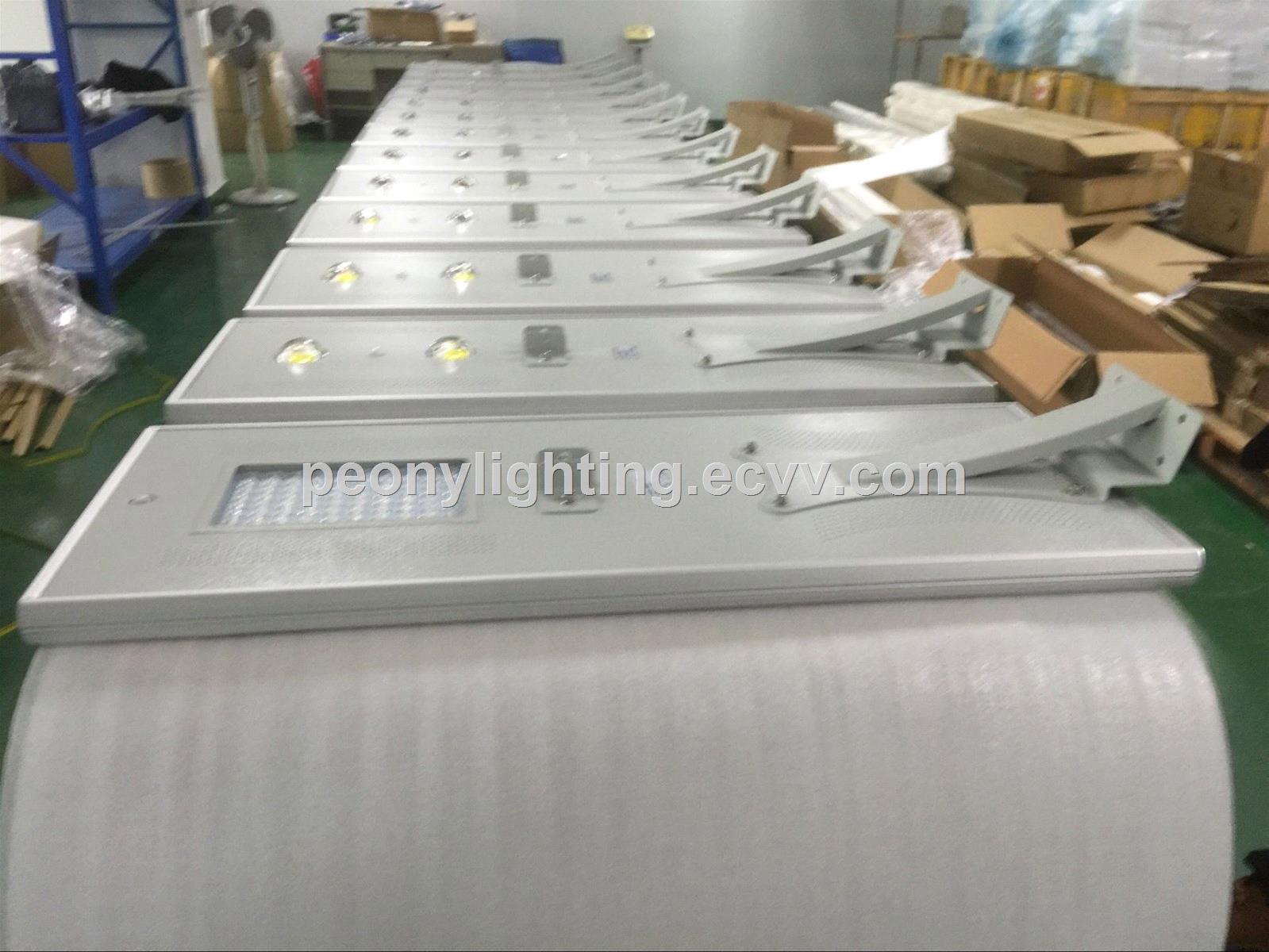 PEONYLIGHGITIING 100W integrated all in one solar led street lightsolar power street light