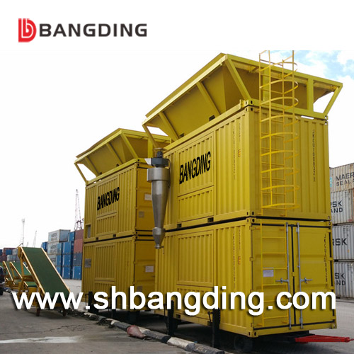 portable bagging unit 50kg harbor containerized movable Weighing and Bagging Machine