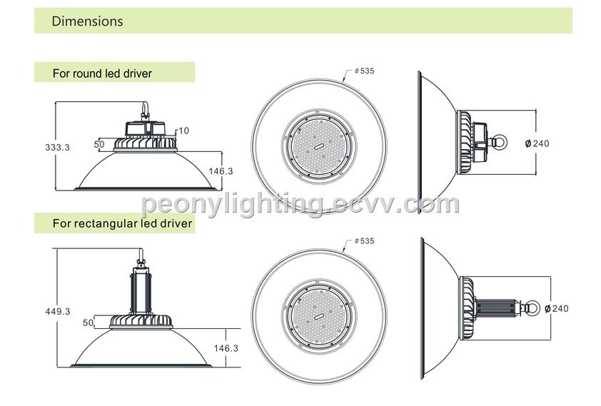 150W 200W ip65 CE ROHS ETL approved High quality UFO High Bay Led Lights UFO LED