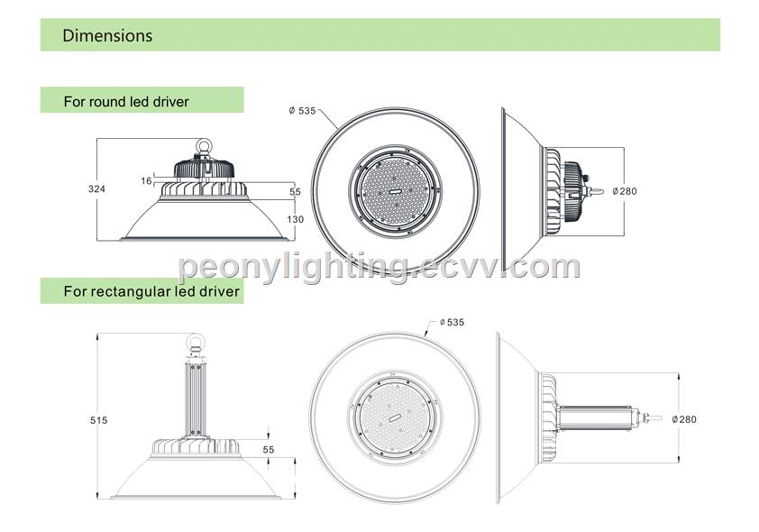 150W 200W ip65 CE ROHS ETL approved High quality UFO High Bay Led Lights UFO LED