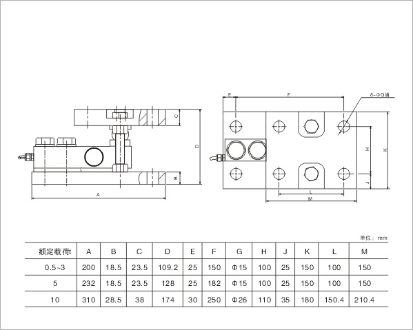 Load Cell Weighing Module MC161204am for Industrial Weighing System