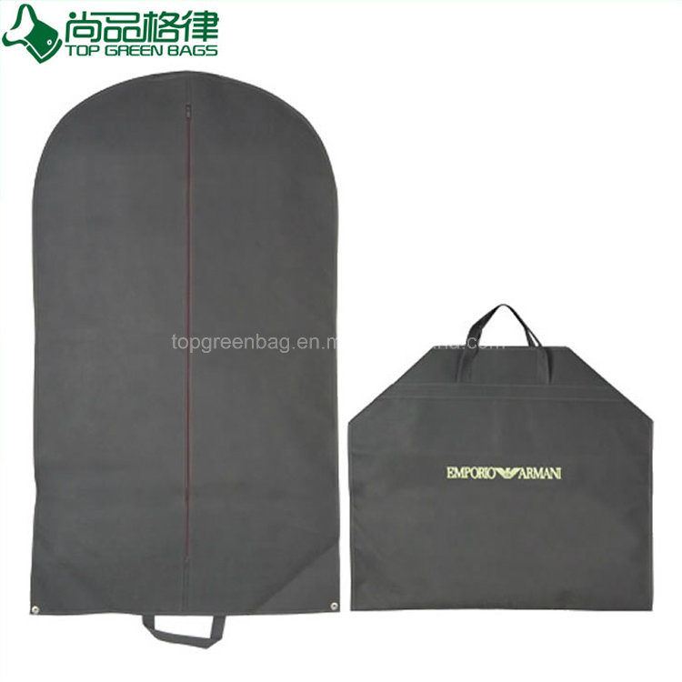 Zip Wholesale Foldable Non Woven Clothes Garment Suit Coat Dust Cover