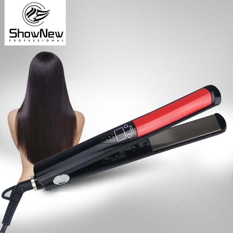 1 inch MCH heater Flexible floating plate LED display hair straightener