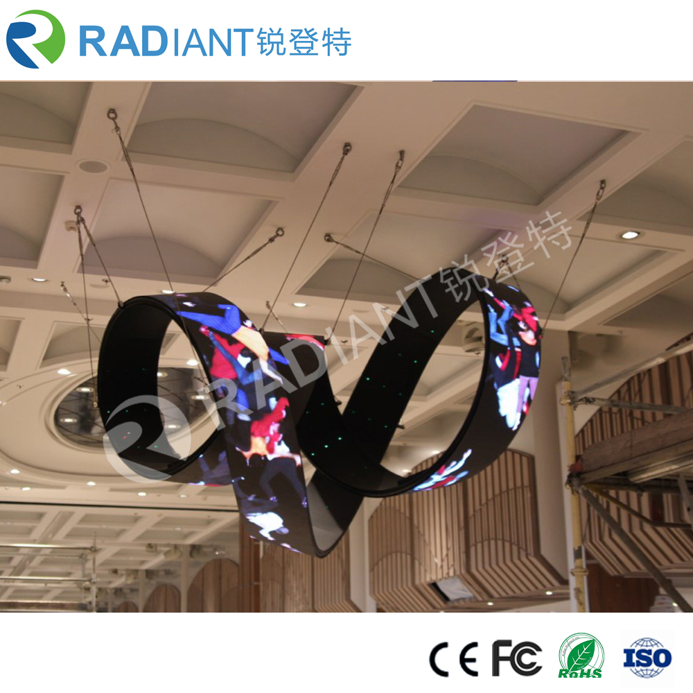 P6 indoor advertising soft module flexible led screen