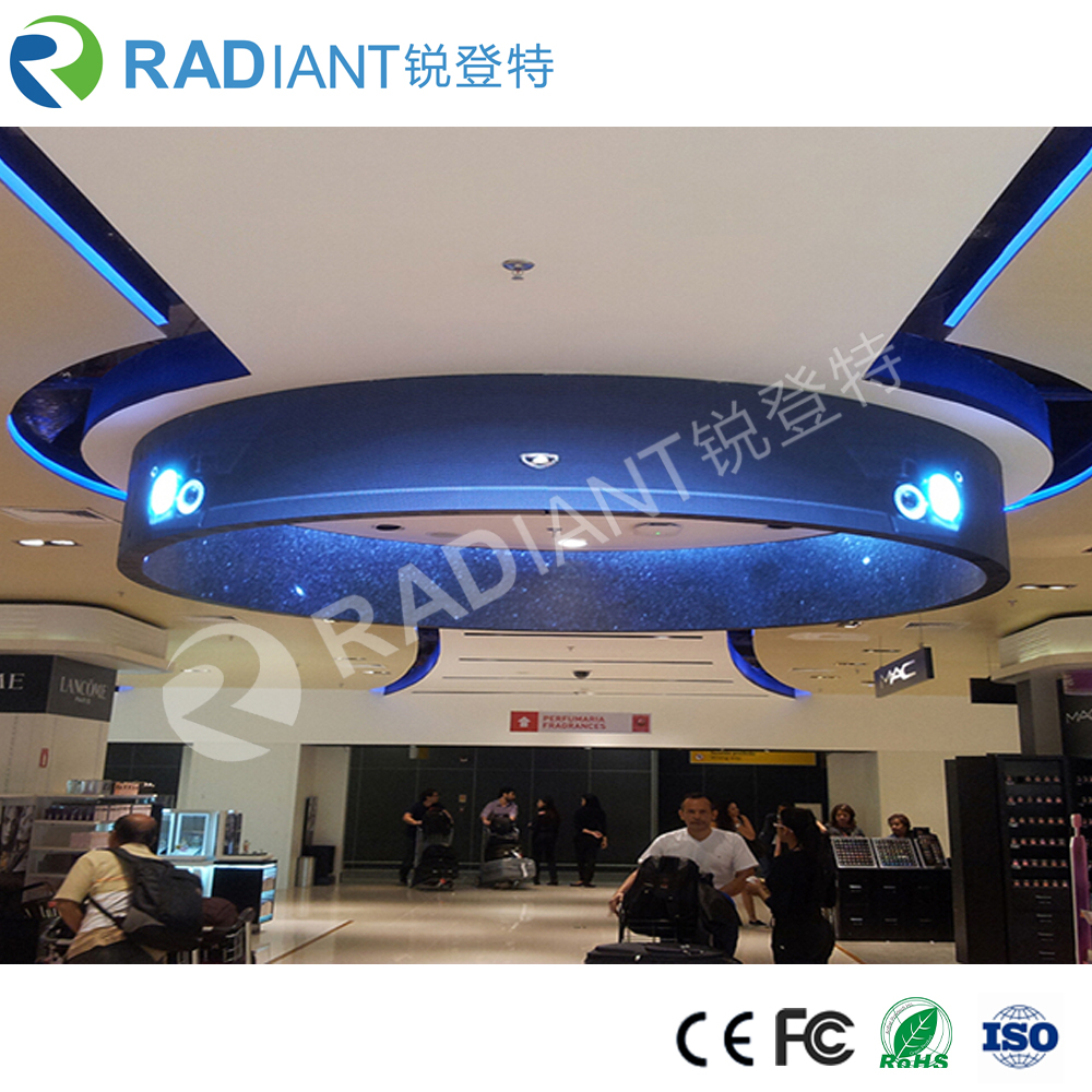 RADIANT LED curved indoor P4 flex LED screen for exhibition