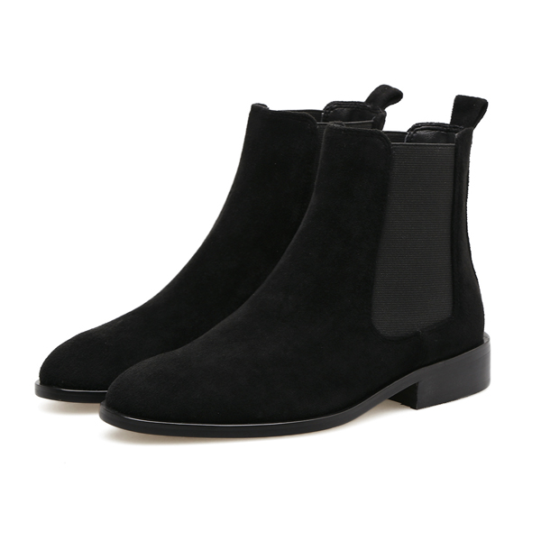 Shoes factory 2017 new fashion style suede leather black classical winter boots Shoes factory 2017 new fashion style suede leather black classical winter boots