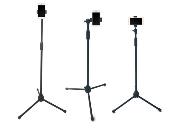Metal Three-Legged Bracket, Aluminum Camera Phone Three-Legged Camera, Working Height 760-1480mm