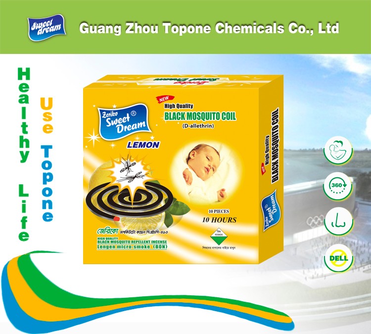 Sweet Dream Brand 130mm Smokless Black Mosquito Coil for Good Sleep