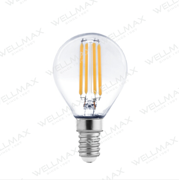 WELLMAX Filament LED Bulb C35/G45/A60