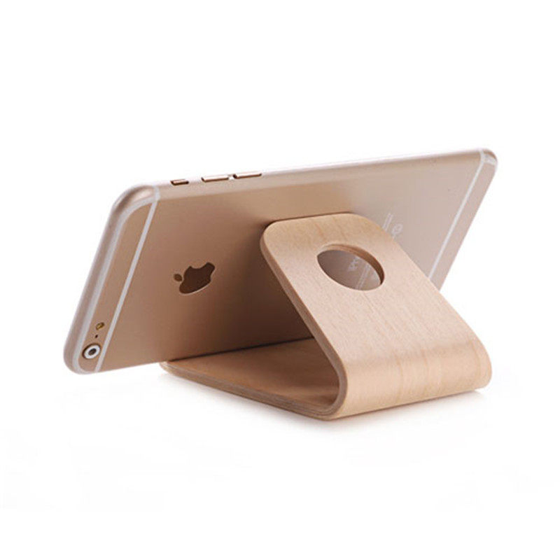 100 Natural Portable Real Wooden Stand For Mobile Phone