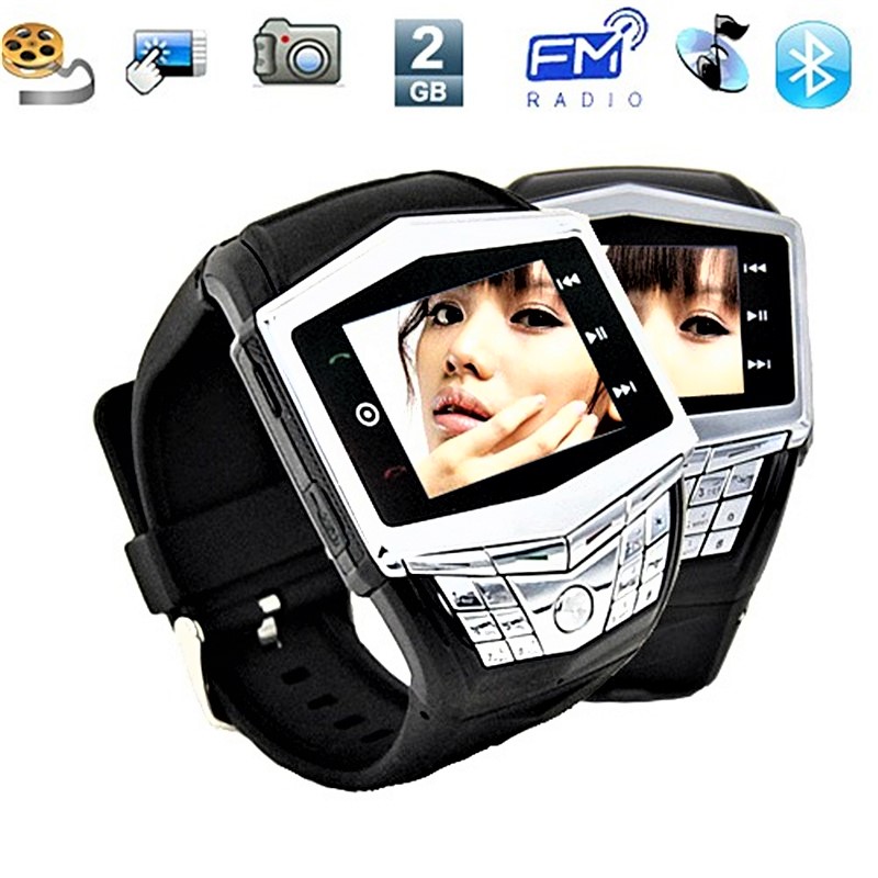 Bluetooth UltraThin QuadBand Watch Mobile Phone GD910