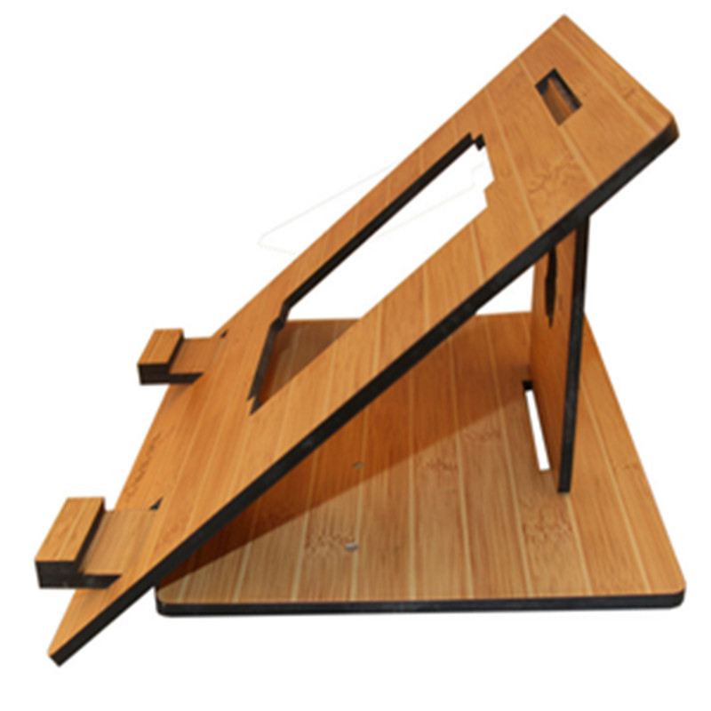 Foldale Light Weight Bamboo Wood Stand For Tablet PC