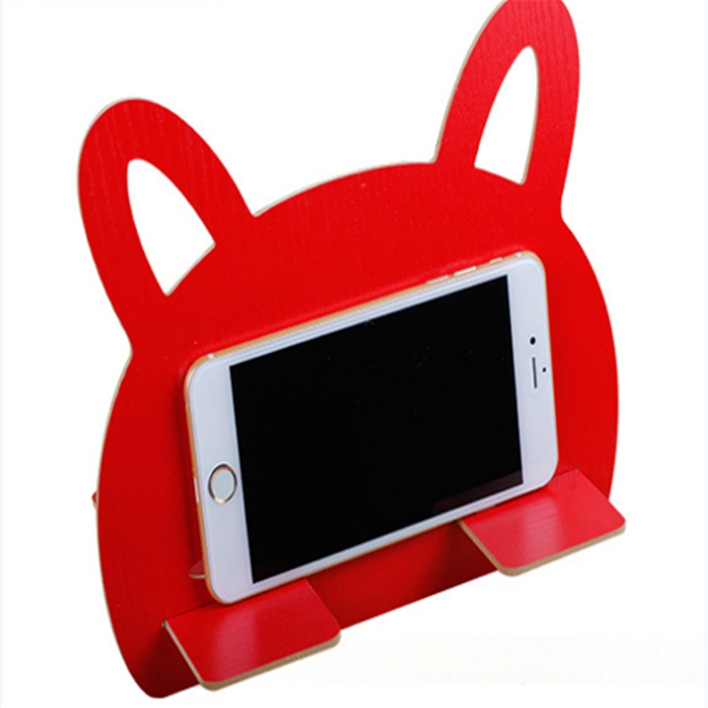 Lovely Fibreboard Wooden Light Weight Stand For Mobile Phone