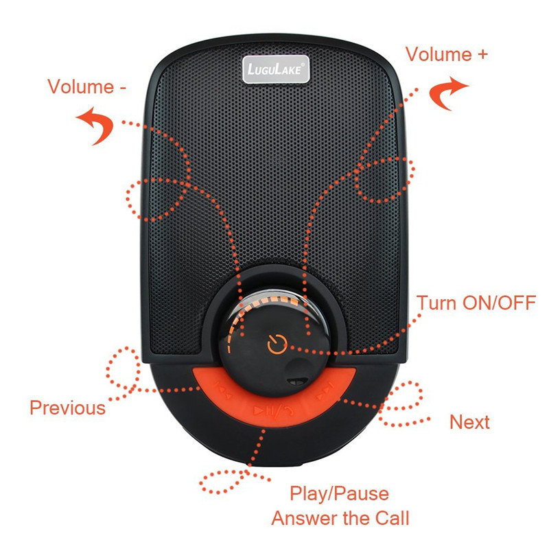 LuguLake Waterproof Shower Hands Free Wireless Phone Speaker