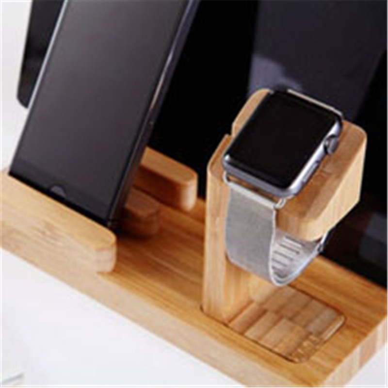 Wooden Stand For Tablet PC Display Stand With Charger