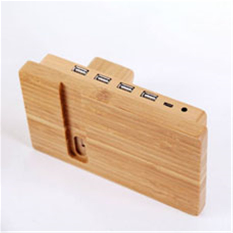 Wooden Stand For Tablet PC Display Stand With Charger