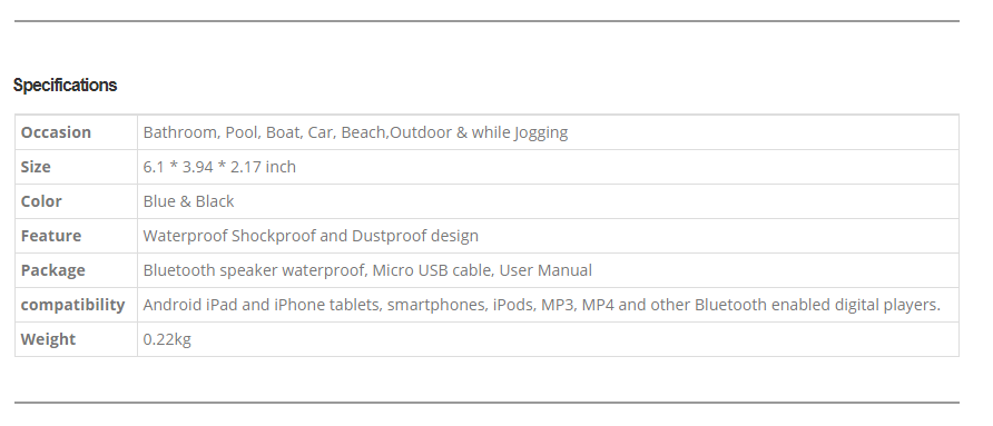 LuguLake Waterproof Shower Hands Free Wireless Phone Speaker