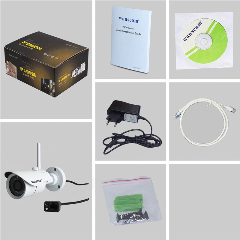 Outdoor Network P2P 720P Waterproof Camera
