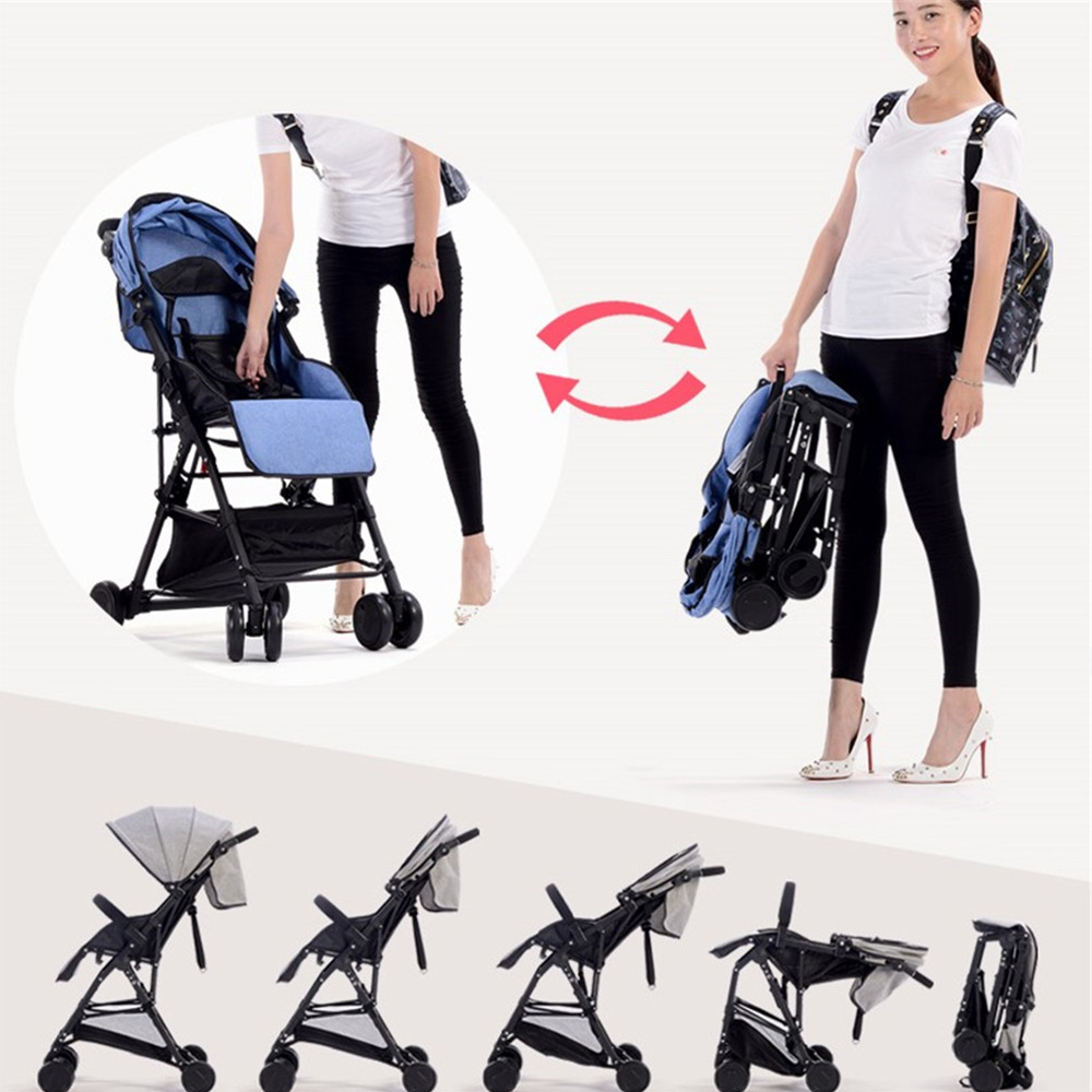 Ultralight portable folding baby travel stroller