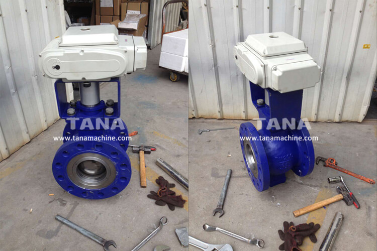 Pneumatic Water Type Stainless Steel CF8 Segment V Port Ball Valve