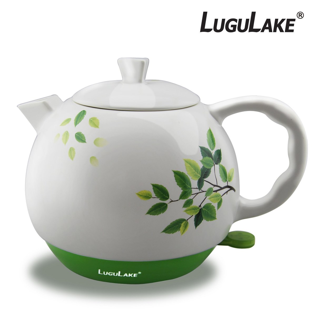 LuguLake Ceramic Teapot Electric Kettle Water Boiler 1300ML