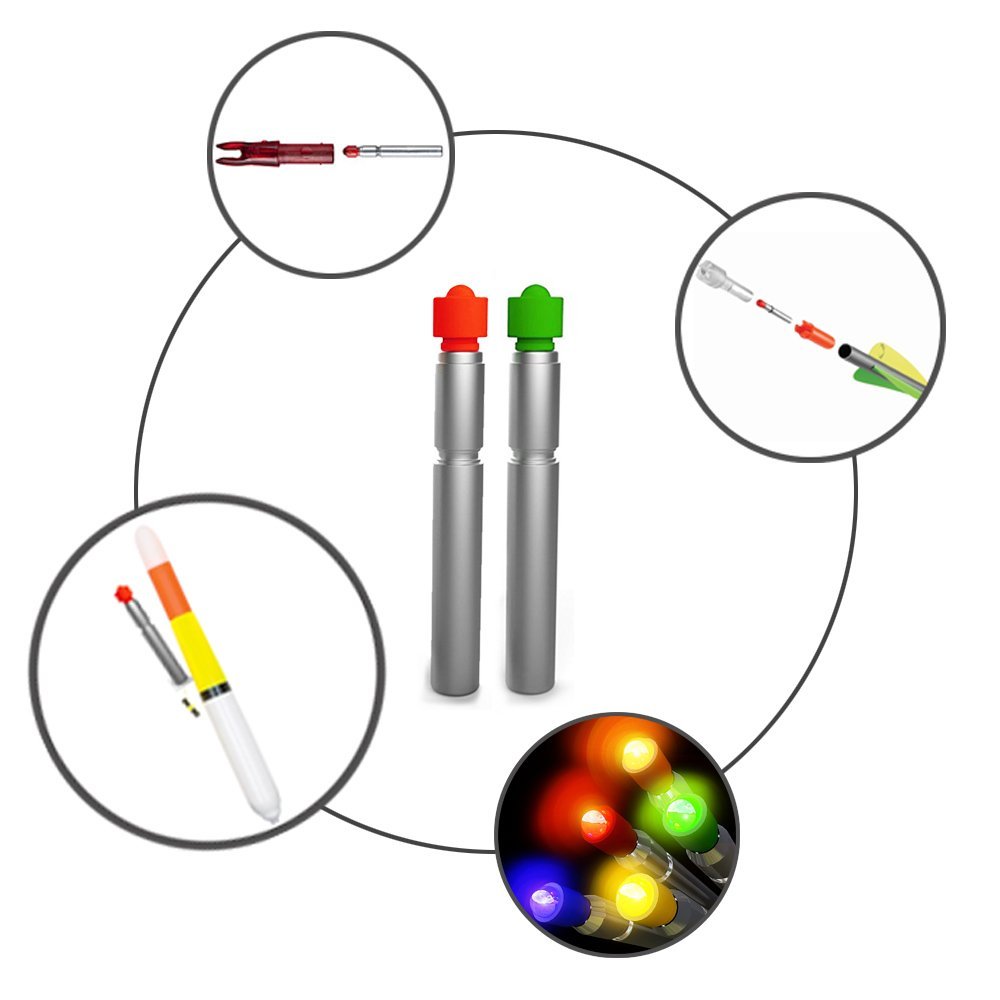 OKBUYNOW LED Bobber Light Replacement Battery for Archery Nocks Fishing 12PCS