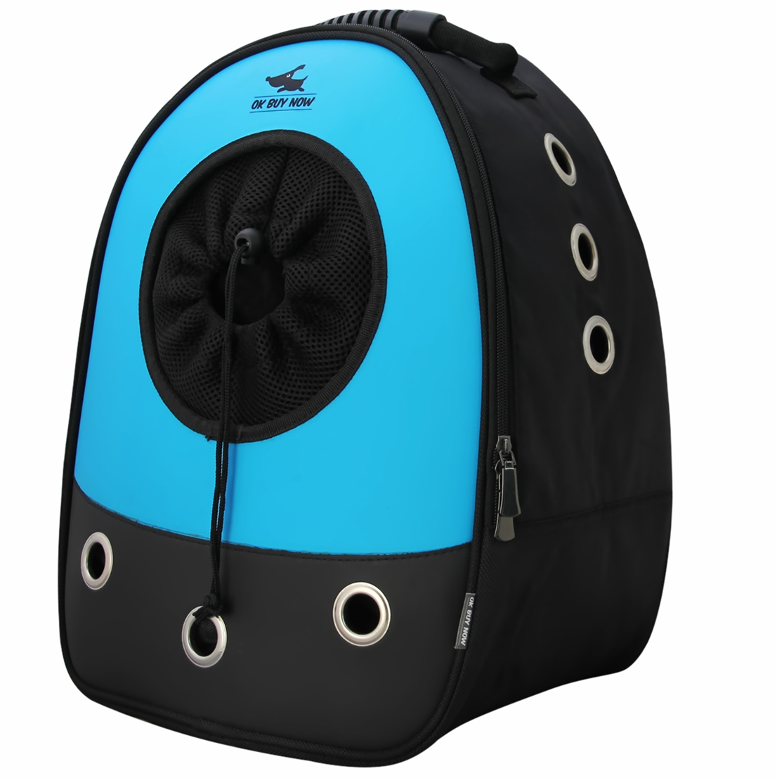 Okbuynow Pet Carrier Travel Backpack Softsided Shoulder Bag for Cat or Dog Blue Medium
