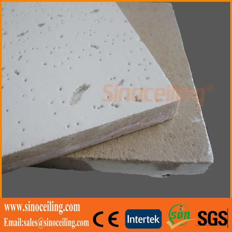 Acoustic Mineral Fiber Ceiling Tile Mineral Fiber Board From