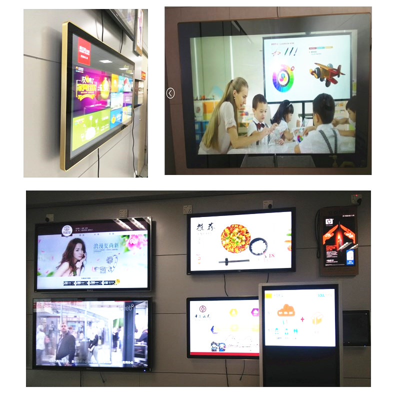 22 98 Indoor Wall Mounted LCD DIGITAL SIGNAGE Customized for Multimedia Advertising Player Display High Brightness