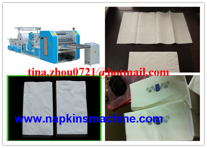 High Capacity paper napkin folding making machine with SIEMENS MOTOR AND PLC