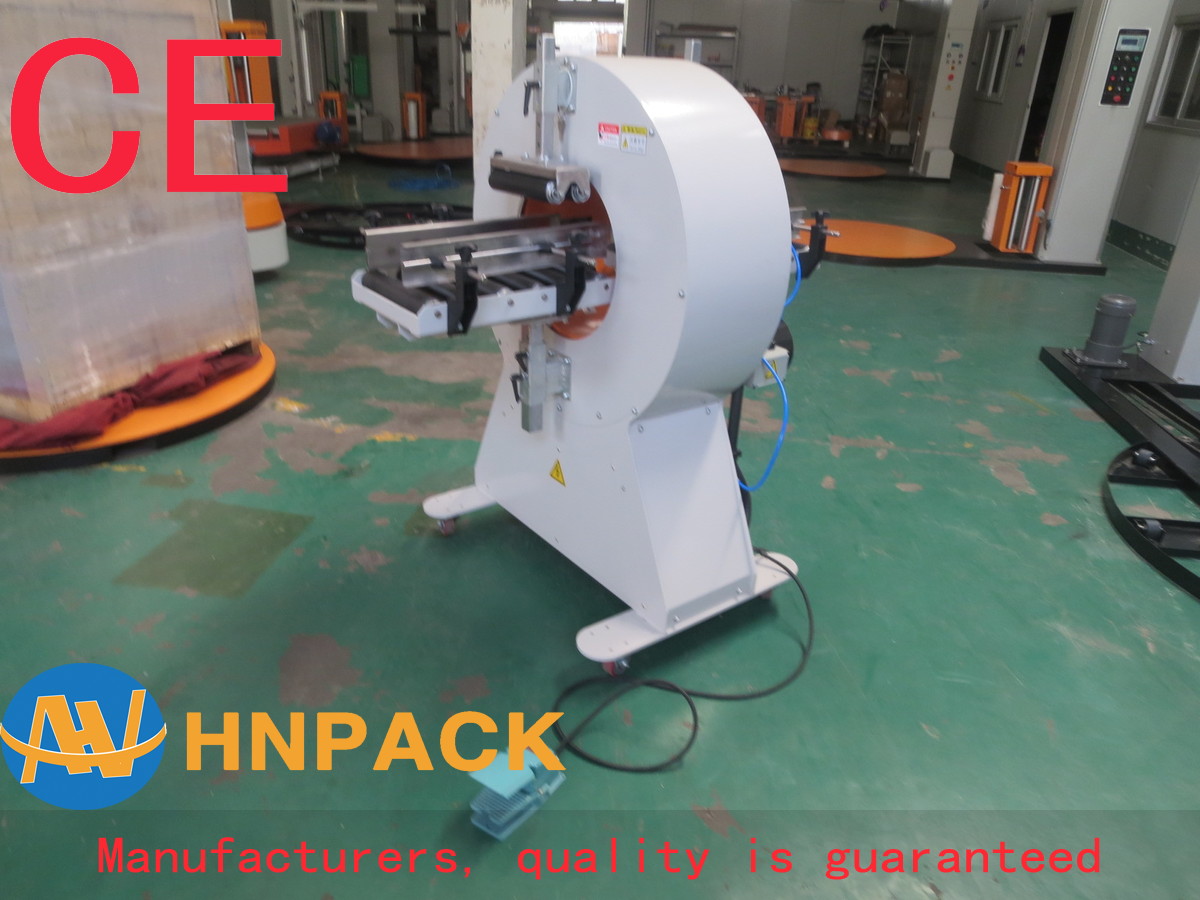 China semi auto orbital wrapper manufacturer supply auto orbital wrapping machine with ce seller
