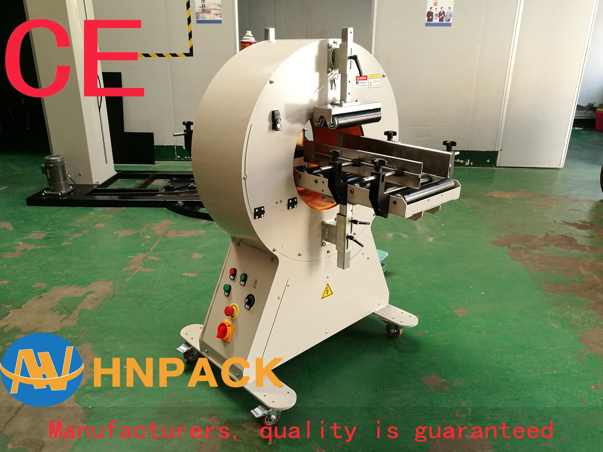 China semi auto orbital wrapper manufacturer supply auto orbital wrapping machine with ce seller
