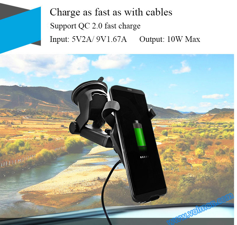 Fast Wireless Charger for car best sale Qi Wireless Charger
