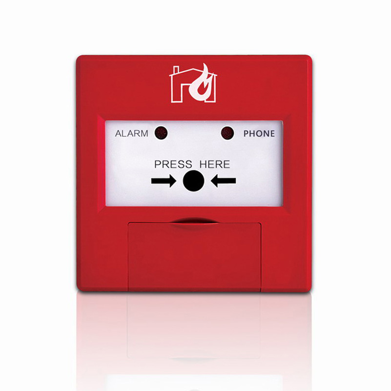 Intelligent Addressable Manual Call Point fire alarm button matched with our addressable fire alarm control panel