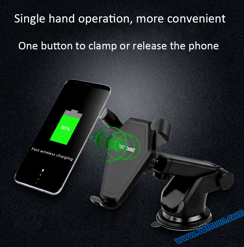 Fast Wireless Charger for car best sale Qi Wireless Charger