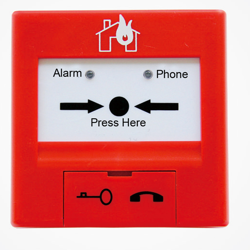 TCSB5204H Digital Manual Call Point alarm button compatible with our addressable fire alarm system