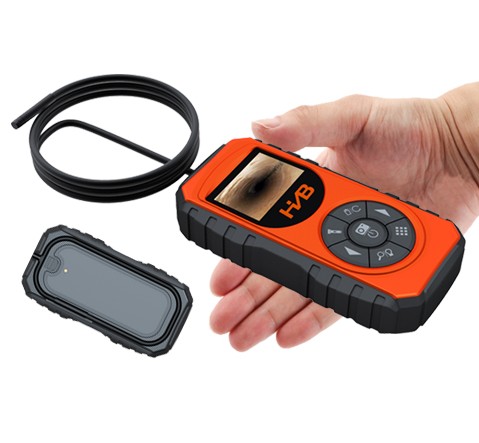 New productCar diagnostic tool 55mm Video Borescope with 1m camera probe coiled inside the case for storage