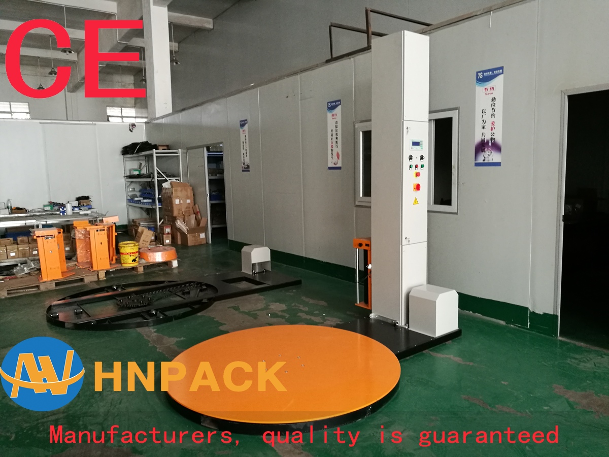 China pallet wrapper manufacturer supply Pallet Wrapping machine Mechanical Brake selling foe pallet packing machine