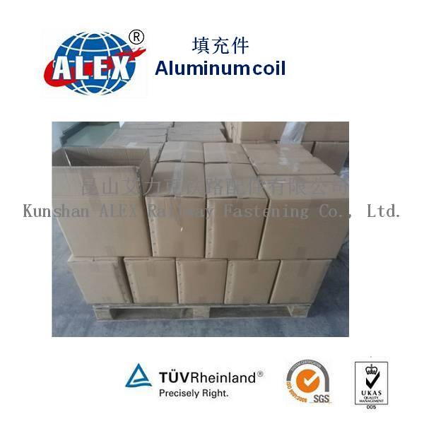Aluminum Coil and Wedge Used with Railway Screw Spike