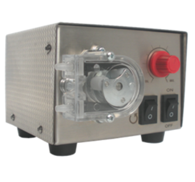 Portable peristaltic pump for water and dairy liquids
