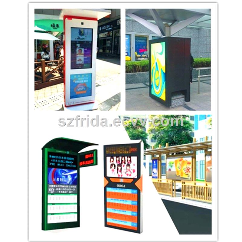 47 Inch Outdoor TFT LCD DIGITAL SIGNAGE Floor Standing Advertising Player Display High Brightness Temperature Control