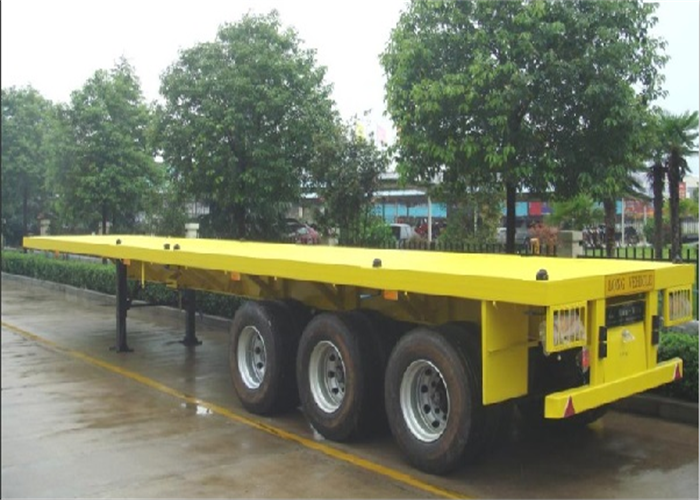 20ft 40ft 3 Axle flatbed semi trailer for sale