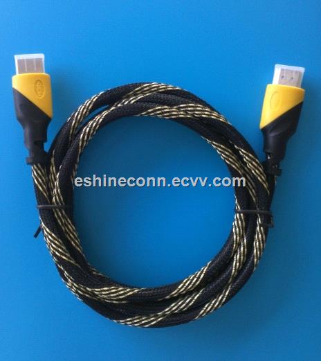 14V HDMI Cables Braid Double color High Speed with Ethernet 3D Ready for BluRay DVD HDTV Sonys Game PS