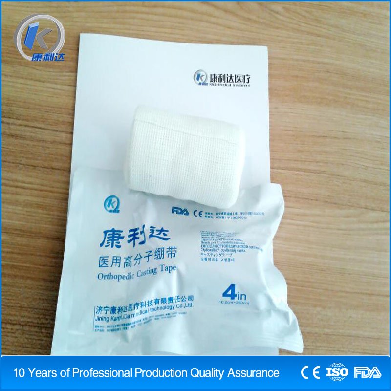 Water activated polyurethane resin orthopedic fiberglass cast