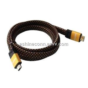 1.4V HDMI Flat Cables, Braid Double Color, High Speed with Ethernet 3D, to DVD, HDTV, Sony's Game PS