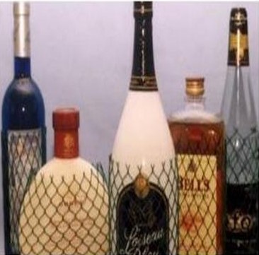 PE Plastic Protective Nets Plastic Netting Mesh for flowers wine bottle metal parts