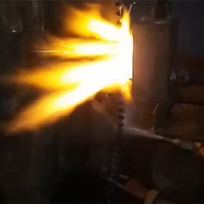 Flame hardening machine for increase circular saw blade teeth to 3060HRC